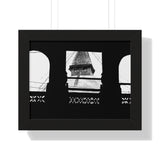 Bouddha Stupa Seen Through Window - Kathmandu Nepal - Framed Photo Print
