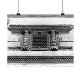 Traditional Newari Window - Patan Nepal, Durbar Square - Premium Poster Print