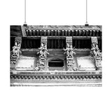 20 - Detailed Window Carvings in Patan Nepal - Patan Nepal Durbar Square - Premium Poster Print