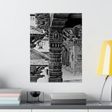 Single Stone Column Carving - Patan Nepal, Durbar Square - Premium Poster Print
