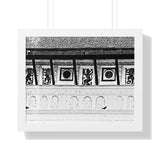 Royal Palace Hallway with Wall Paintings - Patan Nepal - Framed Photo Print