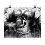 Statue Of Goddess Gana - Patan Nepal, Durbar Square - Premium Poster Print