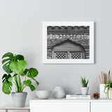 Beautiful Carved and Painted Window Covering - Patan Nepal, Durbar Square - Framed Photo Print