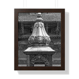 Brass Temple Tower - Patan Nepal, Durbar Square - Framed Photo Print