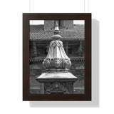Brass Temple Tower - Patan Nepal, Durbar Square - Framed Photo Print
