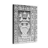 Wood Carving Of Water Jug - Patan Nepal, Durbar Square - Canvas Print