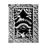 Wood Carving Of Eye And Flowers - Patan Nepal, Durbar Square - Premium Poster Print