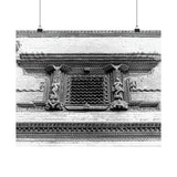Traditional Newari Window - Patan Nepal, Durbar Square - Premium Poster Print