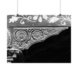 Wood Carved Corner Detail Of Doorway - Patan Nepal, Durbar Square - Premium Poster Prints