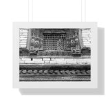 Floral Window Grate - Framed Photo Print