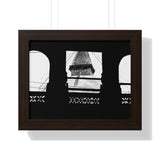 Bouddha Stupa Seen Through Window - Kathmandu Nepal - Framed Photo Print