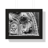 Carved Stone Fish - Patan Nepal, Durbar Square - Framed Photo Print