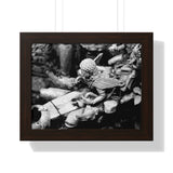 Spout At Royal Sunken Bath - Patan Nepal, Durbar Square - Framed Photo Print