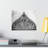 Metallic Buddha Over Doorway - Patan Nepal - Premium Poster Print