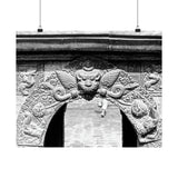 Gargoyle Door Entrance - Patan Nepal, Durbar Square - Premium Poster Print