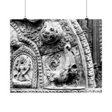 Carved Stone Fish - Patan Nepal, Durbar Square - Premium Poster Print
