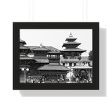 Daily Street Scene Circa 1972 - Patan Nepal, Durbar Square - Framed Photo Print