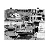 Three Pagodas Roof Tops - Kathmandu, Nepal - Premium Poster Print