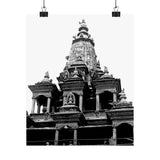 Beautiful Patan Mandir Temple - Patan Nepal, Durbar Square - Premium Poster Print