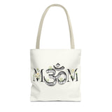 Spiritual Floral Tote Bag | OM Symbol Design