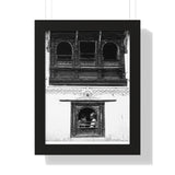 Day In The Life Through a Window, 1972 - Kathmandu, Nepal - Framed Photo Print