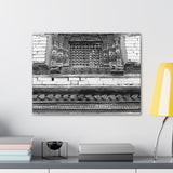 Floral Window Grate - Canvas Print