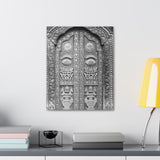 Stunning Brass Royal Palace Door - Patan Nepal, Durbar Square - Canvas Print