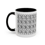 Floral Wall Accent Ceramic Coffee Mug
