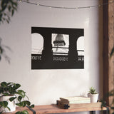 21 - Boudha Stupa Seen Through Window - Kathmandu Nepal - Premium Poster Print