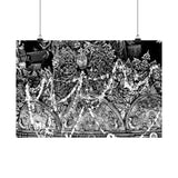 Interior walls of a temple in Patan, Neal, Durbar Square - Premium Poster Print