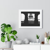 Bouddha Stupa Seen Through Window - Kathmandu Nepal - Framed Photo Print