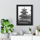Traditional Round Pagoda Rooftop - Kathmandu, Nepal - Framed Photo Print