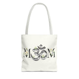 Spiritual Floral Tote Bag | OM Symbol Design