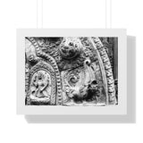 Carved Stone Fish - Patan Nepal, Durbar Square - Framed Photo Print