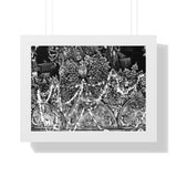 Interior walls of a temple in Patan, Neal, Durbar Square - Framed Photo Print