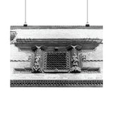 Traditional Newari Window - Patan Nepal, Durbar Square - Premium Poster Print