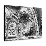 Carved Stone Fish - Patan Nepal, Durbar Square - Canvas Print