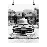 Famous Bell In Courtyard Center - Patan Nepal, Durbar Square - Premium Poster Print