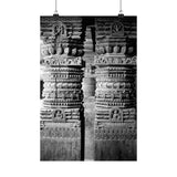 23 - Detail Of Two Stone Carved Columns - Patan Nepal Durbar Square - Premium Poster Print