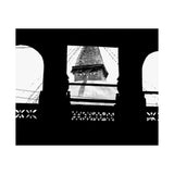 21 - Boudha Stupa Seen Through Window - Kathmandu Nepal - Premium Poster Print
