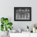 Wood Door Tryptic - Patan Nepal Durbar Square - Framed Print