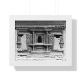 Ornate Hand Carved Window Treatment - Patan Durbar Square Nepal - Framed Photo Print