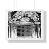 Royal Window Grate Covering Detail - Patan Nepal, Durbar Square - Framed Photo Print