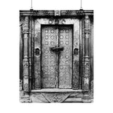 Brass Doors At Royal Palace - Patan Nepal, Durbar Square - Premium Poster Print