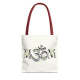Spiritual Floral Tote Bag | OM Symbol Design