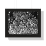 Interior walls of a temple in Patan, Neal, Durbar Square - Framed Photo Print