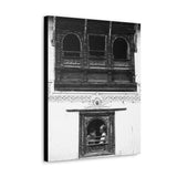 Day In The Life Through a Window, 1972 - Kathmandu, Nepal - Canvas Print