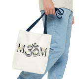 Spiritual Floral Tote Bag | OM Symbol Design