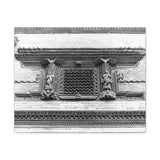 Traditional Newari Window - Patan Nepal, Durbar Square - Canvas Print