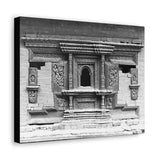 Ornate Hand Carved Window Treatment - Patan Durbar Square Nepal - Canvas Print